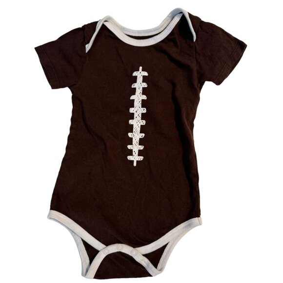 Dallas Cowboys Other - Dallas Cowboys Football Baby Boy Outfit One Piece 18M Hand Off to Mom Brown Cute